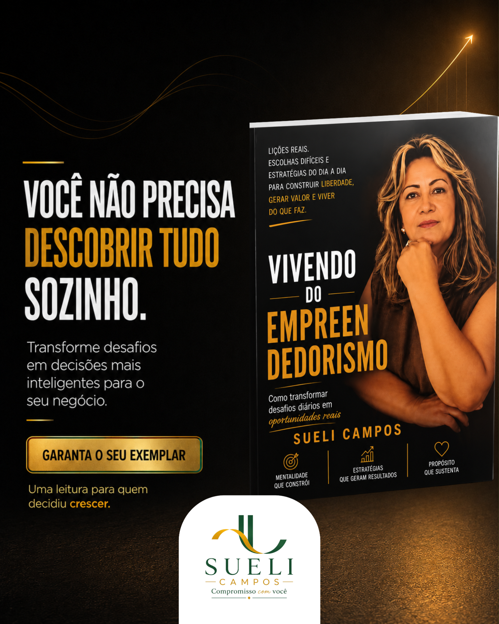 Livro Vivendo do Empreendedorismo, de Sueli Campos